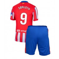 Echipament fotbal Atletico Madrid Alexander Sorloth #9 Tricou Acasa 2024-25 pentru copii maneca scurta (+ Pantaloni scurti)